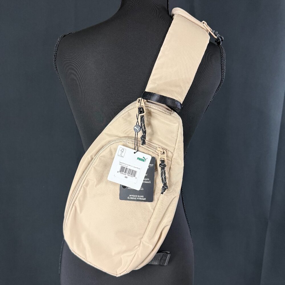 Puma Sling Crossbody Bag | Beige | New With Tags